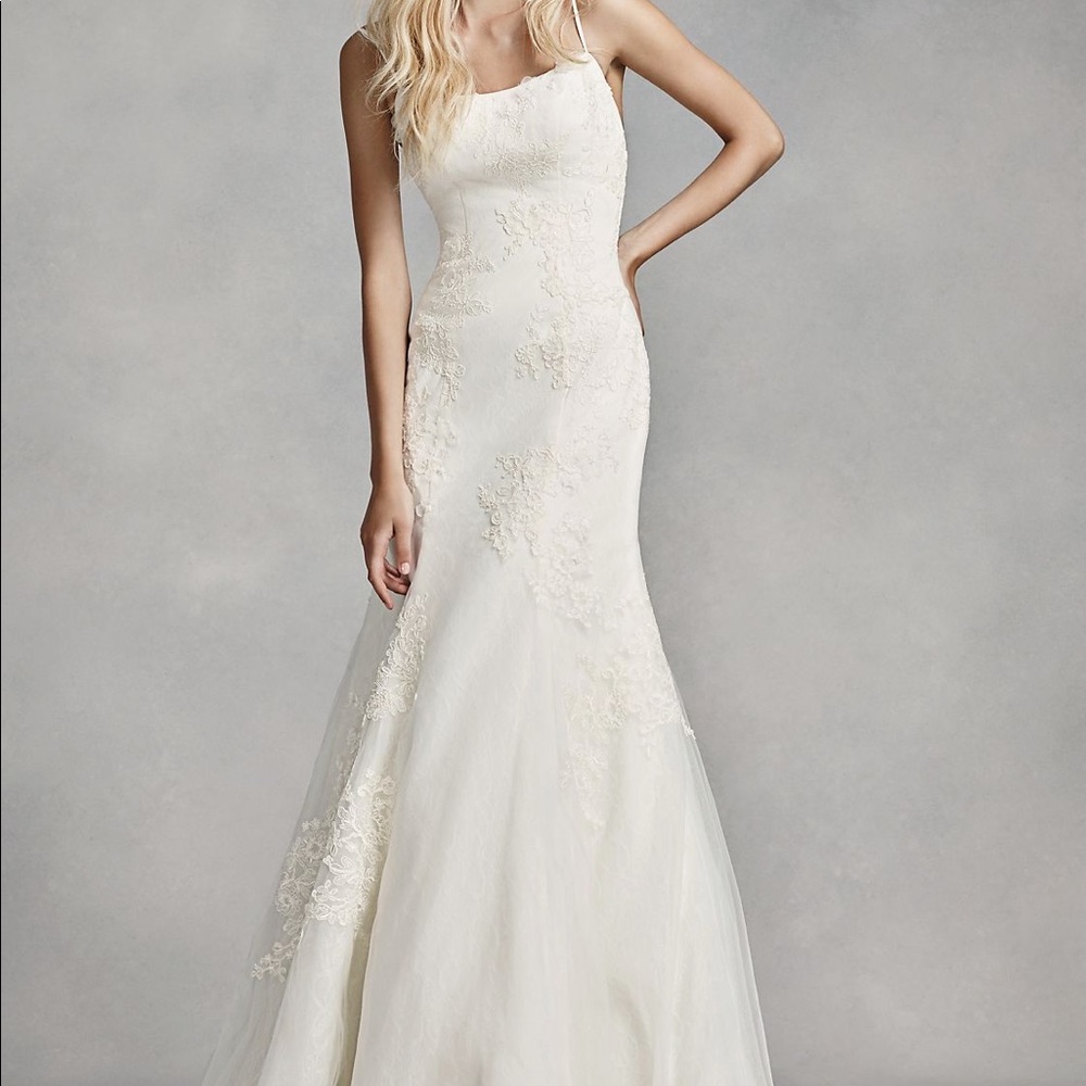 Re-posh of a size 12 Vera Wang White